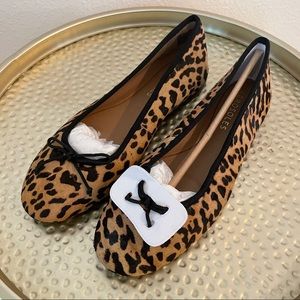 NWOT! Aerosoles calf hair and leather animal print loafers! NEVER WORN!